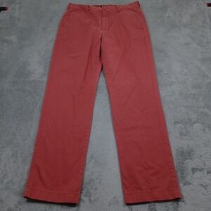 J Crew Pants Mens 31x32 Red Bleecker Chino Pockets Preppy Straight‎
